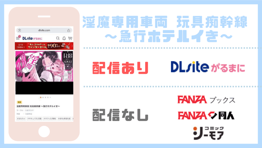 淫魔専用車両 玩具痴幹線 ～急行ホテルイき～配信状況